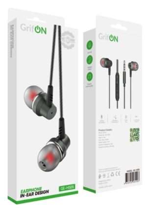 Наушники GrifON GE-HS05 3.5mm с микрофон. вакуум black 1