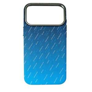 Чехлы Carbon fiber with MagSafe for IPhone 16ProMax Black/Blue 1
