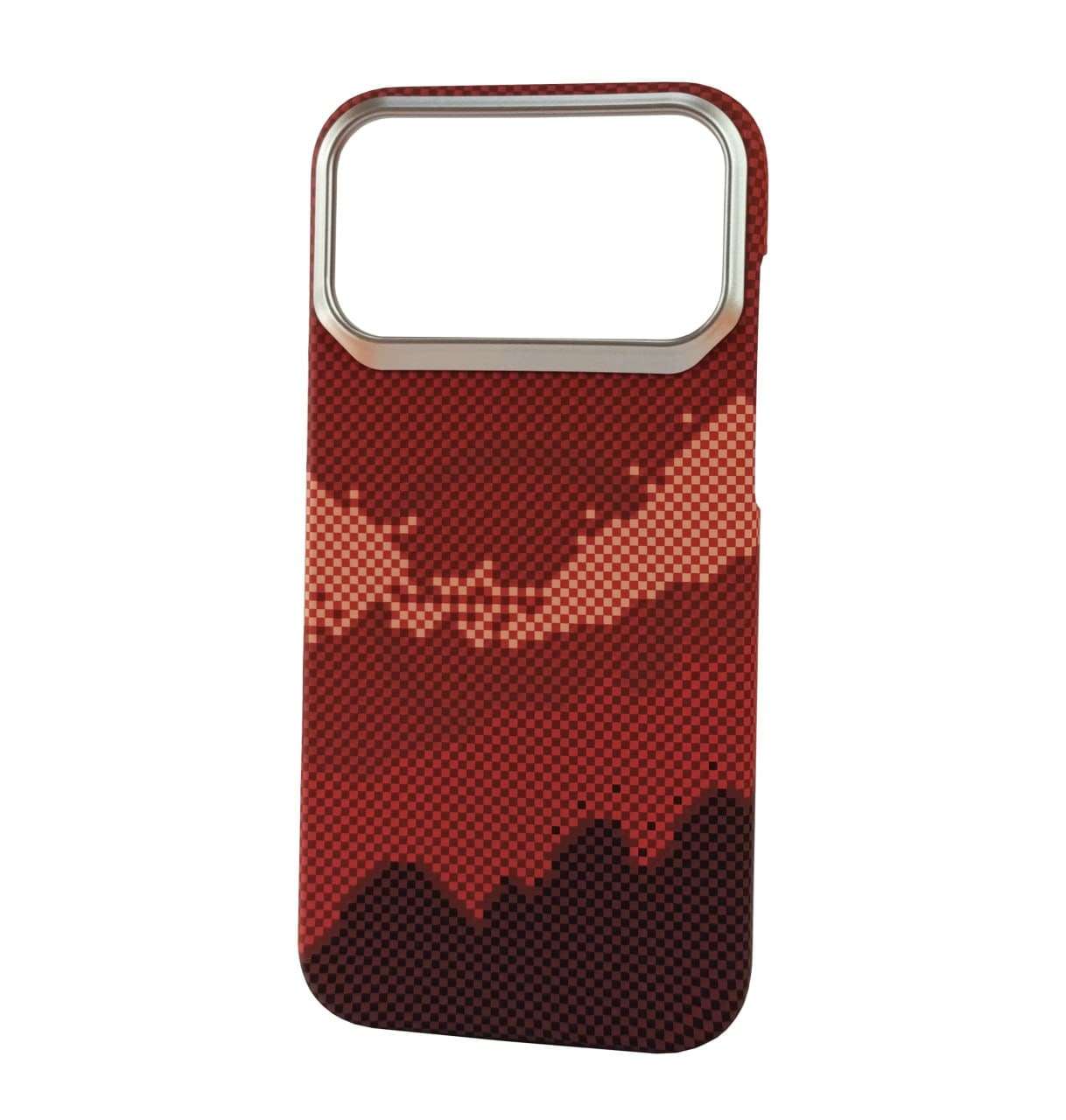 Чехлы Carbon fiber with MagSafe for IPhone 17Pro Carbon red 1 Чехлы Carbon fiber with MagSafe for IPhone 17Pro Carbon red 1