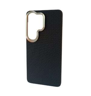 Чехлы Carbon fiber with MagSafe for Samsung S25FE Black 1