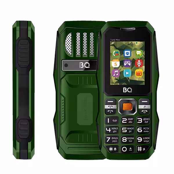 Мобильный телефон BQ-1842 Tank mini Green Dual SIM 2 Мобильный телефон BQ-1842 Tank mini Green Dual SIM 2