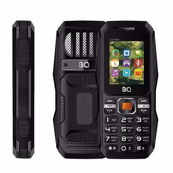 Мобильный телефон BQ-1842 Tank mini Black Dual SIM 2 Мобильный телефон BQ-1842 Tank mini Black Dual SIM 2