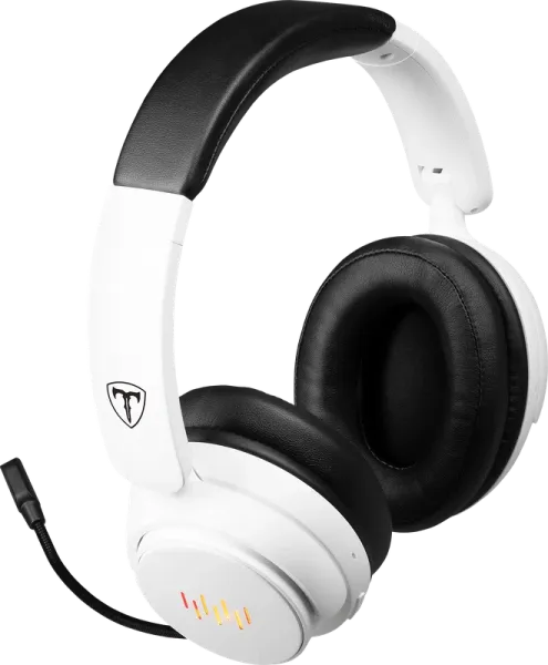Беспроводная гарнитура игровая T-Line Fang Pro BT/2.4G, LED, белый 6 Беспроводная гарнитура игровая T-Line Fang Pro BT/2.4G, LED, белый 6