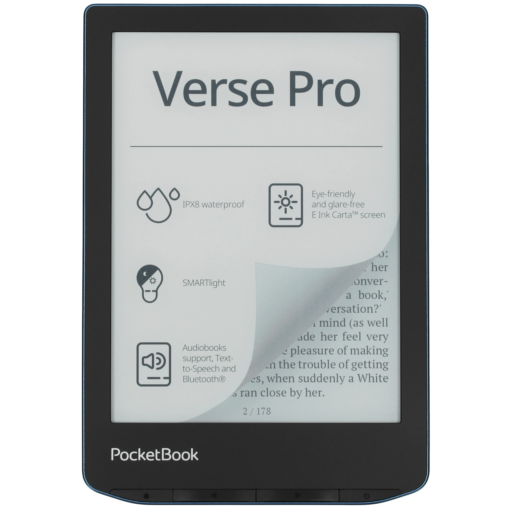 Электронная книга PocketBook 634 Verse Pro (PB634-A-WW) Azure 1 Электронная книга PocketBook 634 Verse Pro (PB634-A-WW) Azure 1