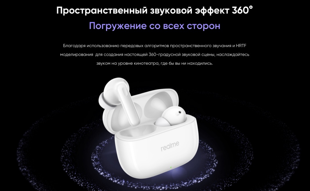 Беспроводные наушники Xiaomi RealMe T310 RMA2303 Black CN 7