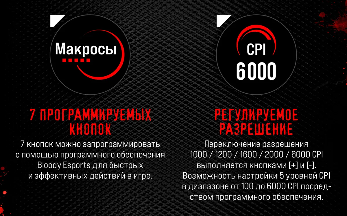 Мышь игровая A4Tech Bloody ES8, черный 5