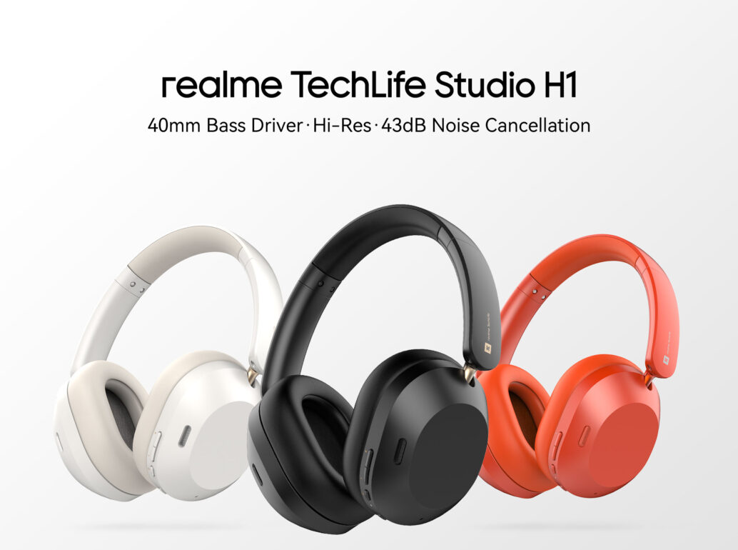 Беспроводные наушники Xiaomi Realme Techlife Studio H1 White EU 1 Беспроводные наушники Xiaomi Realme Techlife Studio H1 White EU 1