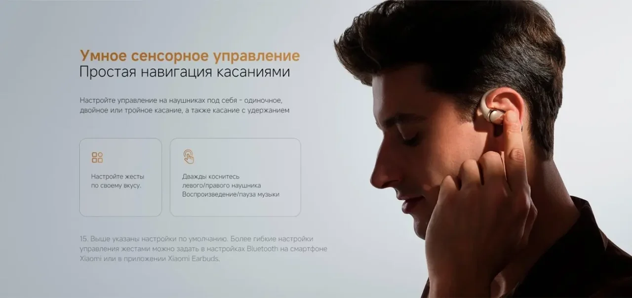 Беспроводные наушники Xiaomi OpenWear Stereo Pro M2503E1 Silver CN 13