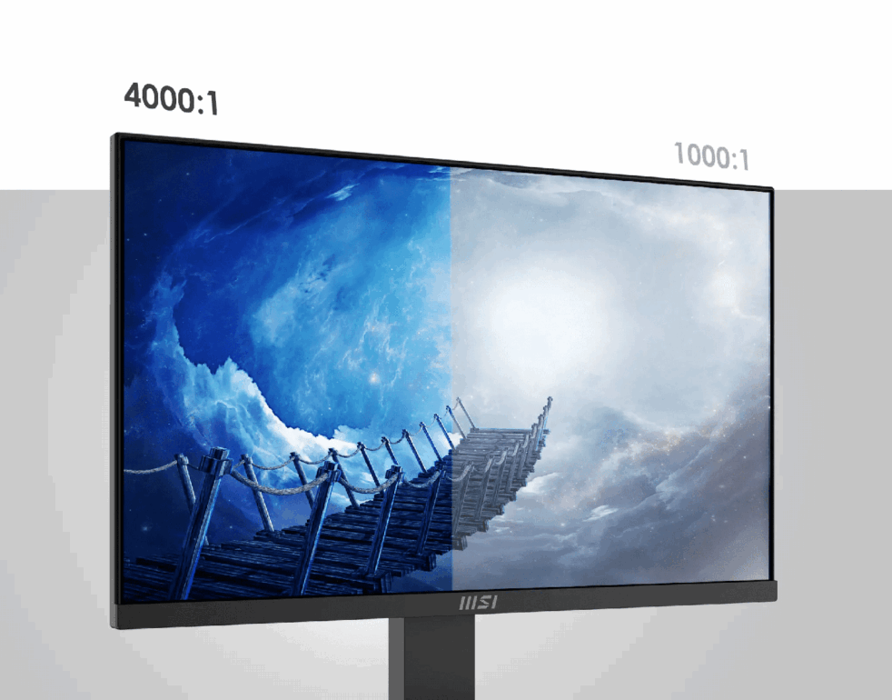 Монитор 23.8" MSI PRO MP2412 (100Hz), черный (1920x1080@100 Гц, VA, 1 мс, 4000 : 1, 250 Кд/м², 178°/ 15