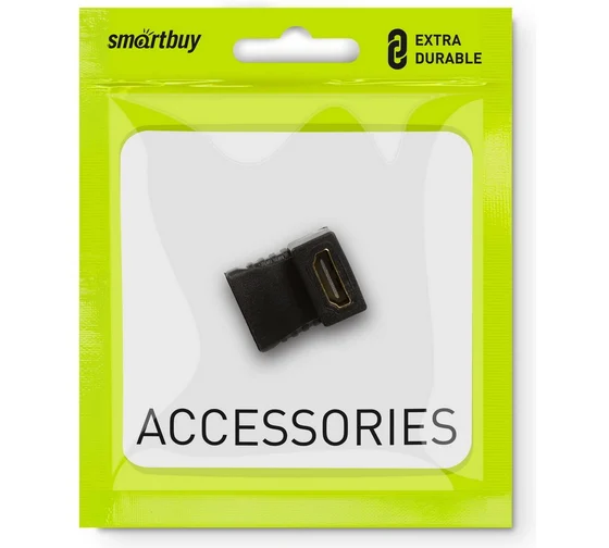 Переходник HDMI (Female) - (Female) Smartbuy (A112)/50, угловой 2 Переходник HDMI (Female) - (Female) Smartbuy (A112)/50, угловой 2