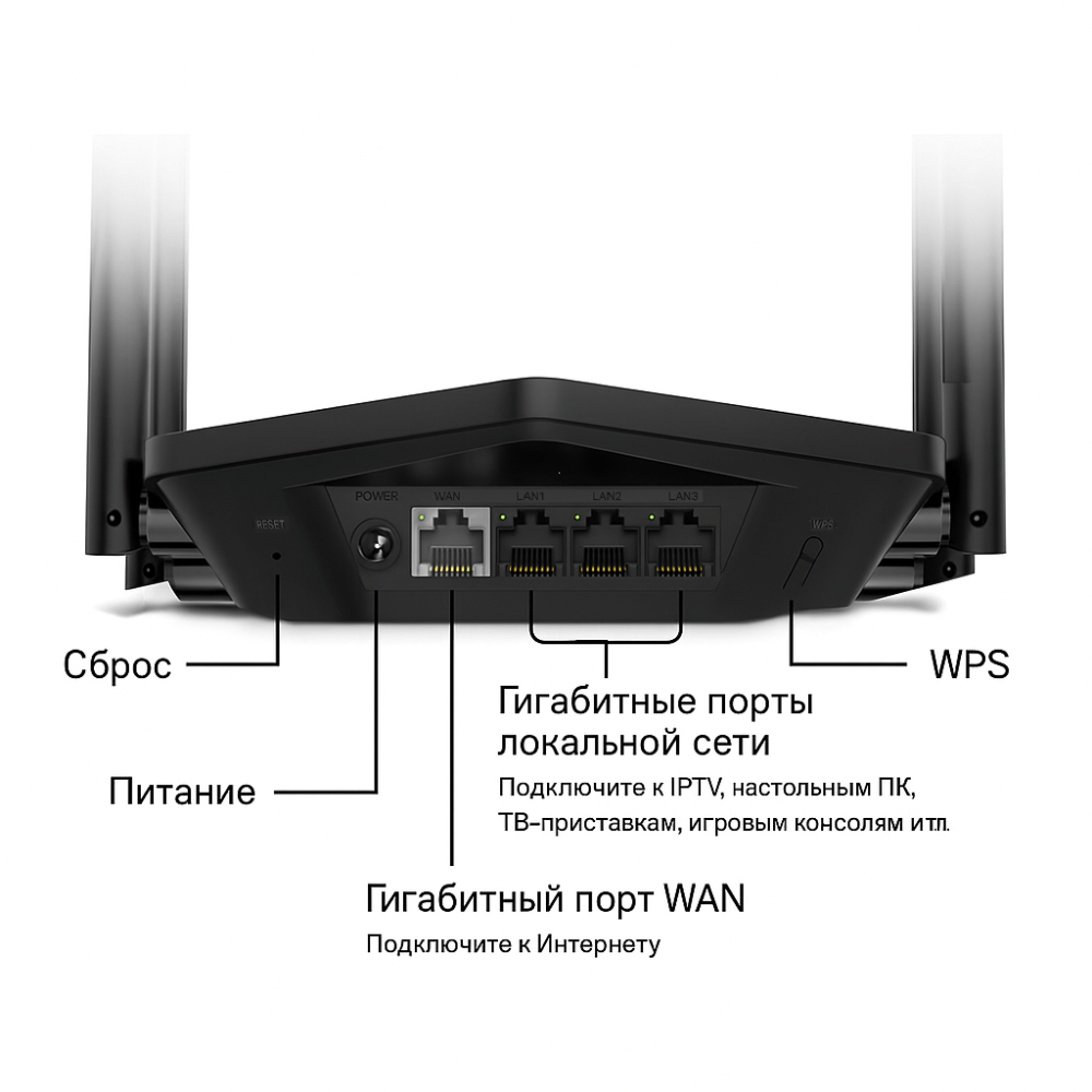 Беспроводной маршрутизатор MERCUSYS MR60X 4 Беспроводной маршрутизатор MERCUSYS MR60X 4