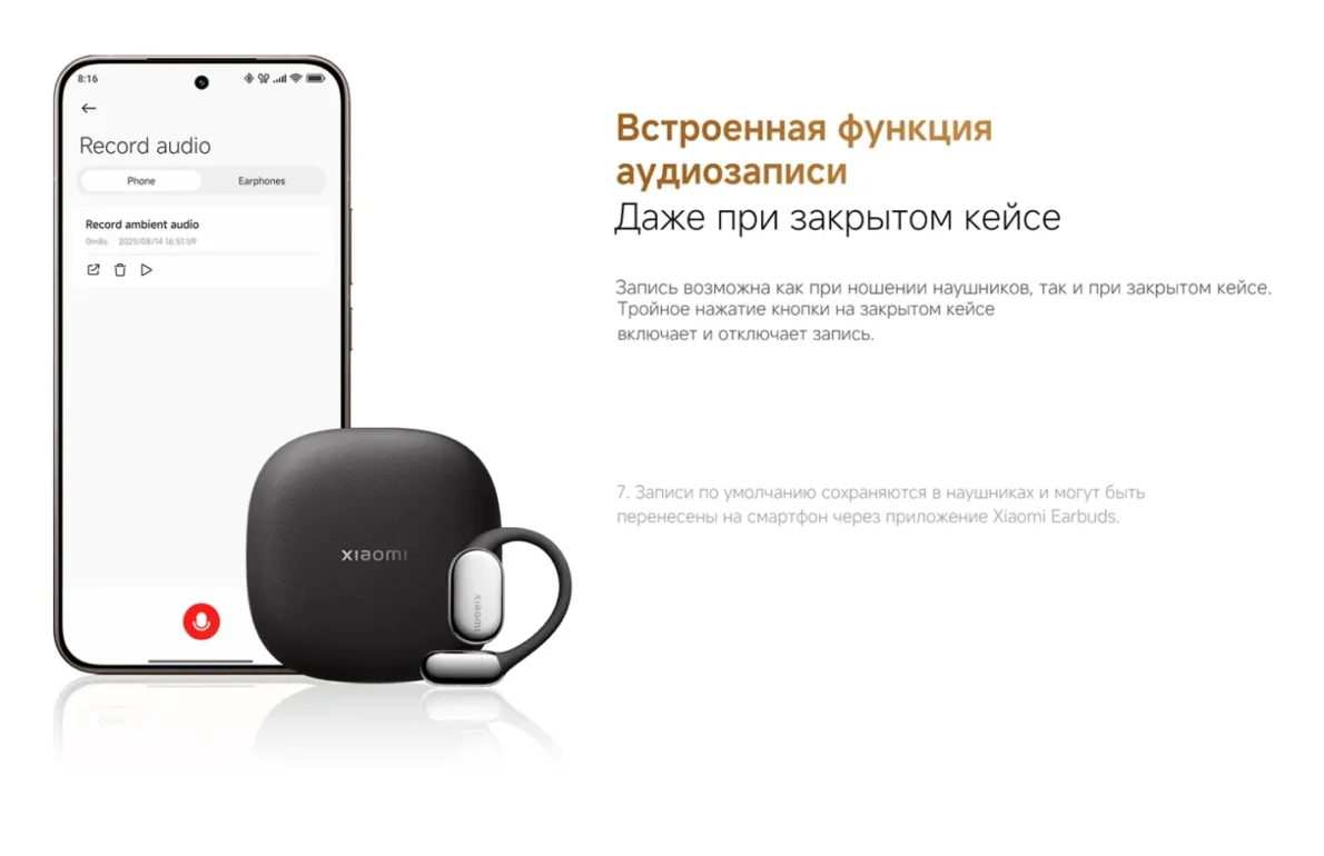 Беспроводные наушники Xiaomi OpenWear Stereo Pro M2503E1 Silver CN 11
