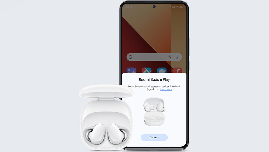 Беспроводные наушники Xiaomi Redmi Buds 6 Play M2420E1 White GL 11 Беспроводные наушники Xiaomi Redmi Buds 6 Play M2420E1 White GL 11