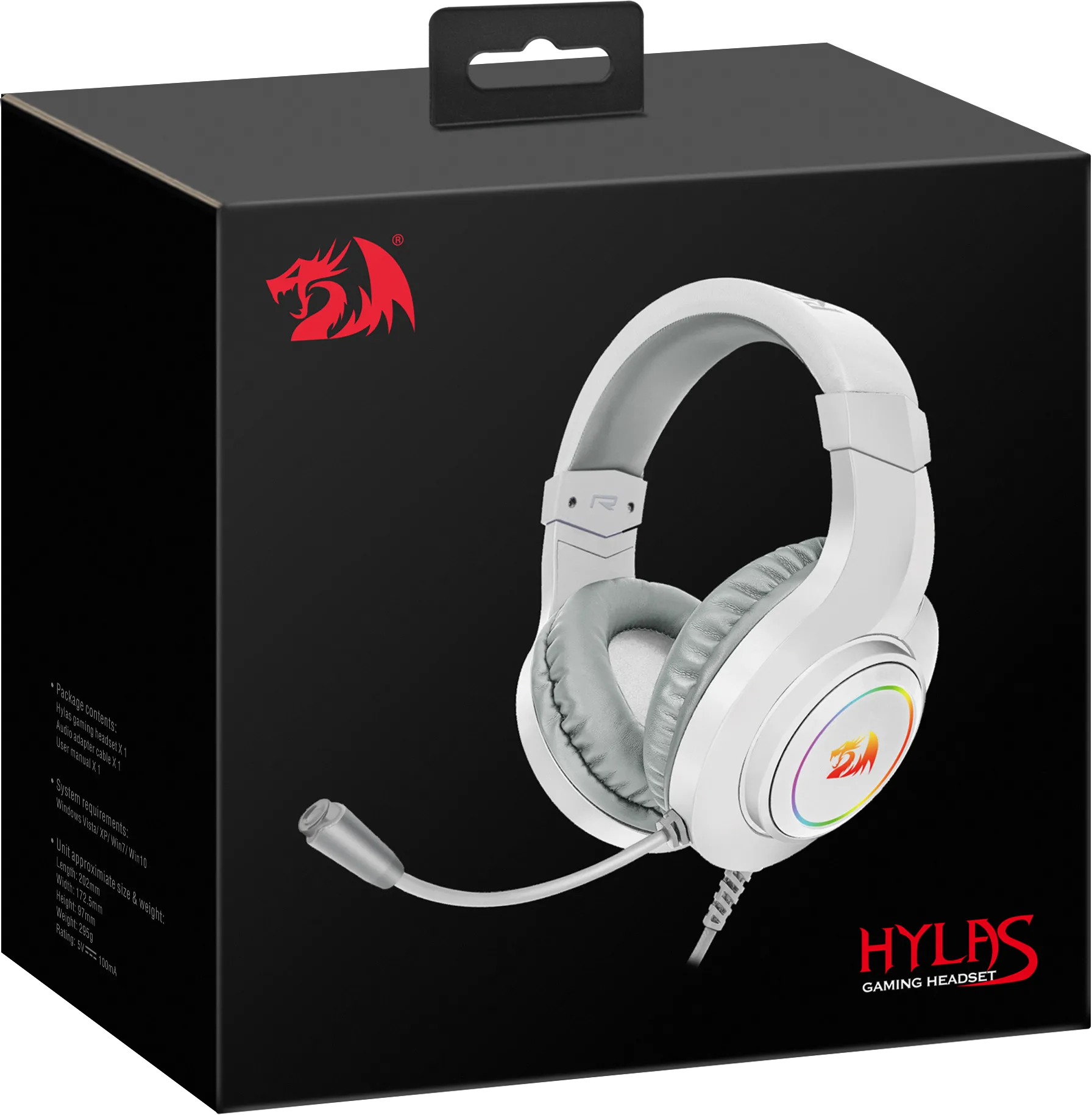 Гарнитура игровая Redragon Hylas, RGB, белый 3 Гарнитура игровая Redragon Hylas, RGB, белый 3