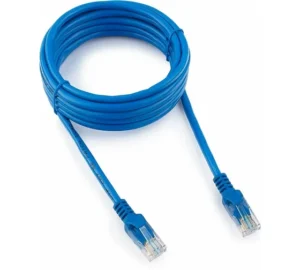 Патчкорд UTP Cablexpert PP12-3M/B кат.5e, 3м, литой, многожильный (синий) 1 Патчкорд UTP Cablexpert PP12-3M/B кат.5e, 3м, литой, многожильный (синий) 1