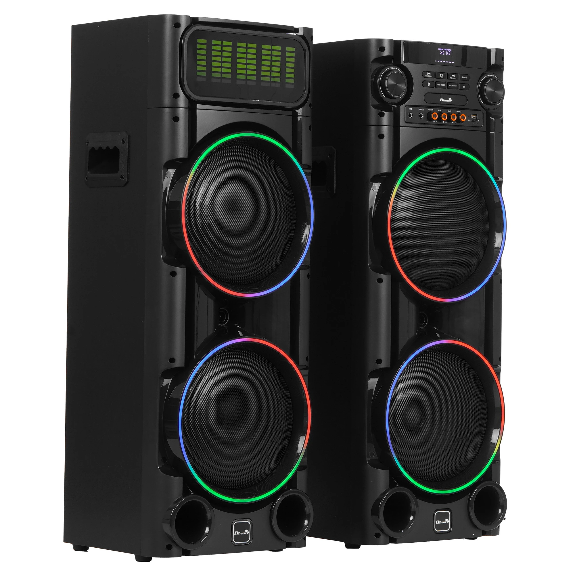 Портативная колонка ELTRONIC с TWS 30-53 CRAZY BOX, динамик 4шт/8, (комплект 2 колонки) 2 Портативная колонка ELTRONIC с TWS 30-53 CRAZY BOX, динамик 4шт/8, (комплект 2 колонки) 2