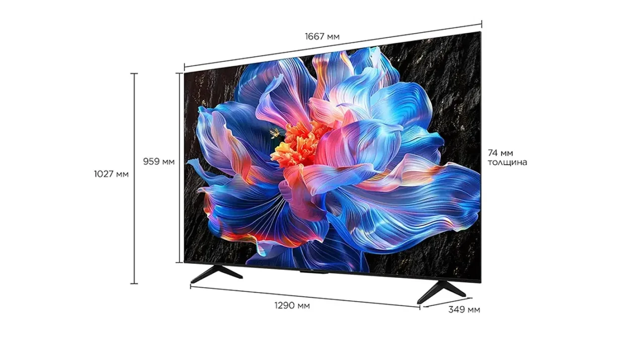 55" Телевизор TCL 55P6K черный 3840x2160, 4K Ultra HD, 60 Гц, Wi-Fi, Smart TV, Google TV 21