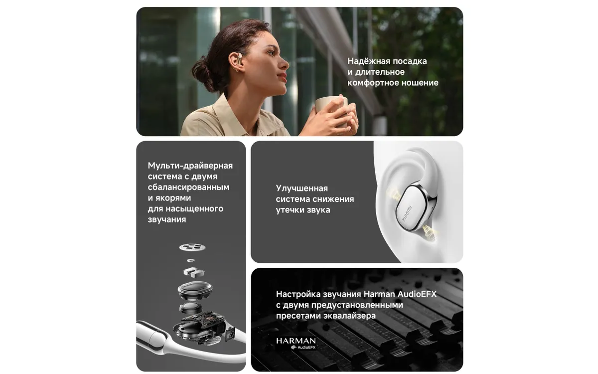 Беспроводные наушники Xiaomi OpenWear Stereo Pro M2503E1 Gold CN 2