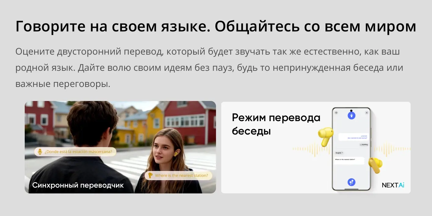 Беспроводные наушники Xiaomi RealMe Buds T500 Pro Silver GL 12 Беспроводные наушники Xiaomi RealMe Buds T500 Pro Silver GL 12