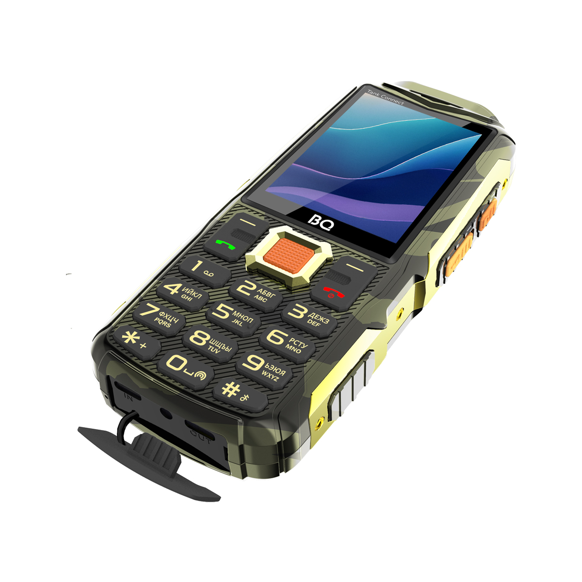Мобильный телефон BQ-2430L Tank Connect Camouflage+Gunmetal Dual SIM 7 Мобильный телефон BQ-2430L Tank Connect Camouflage+Gunmetal Dual SIM 7