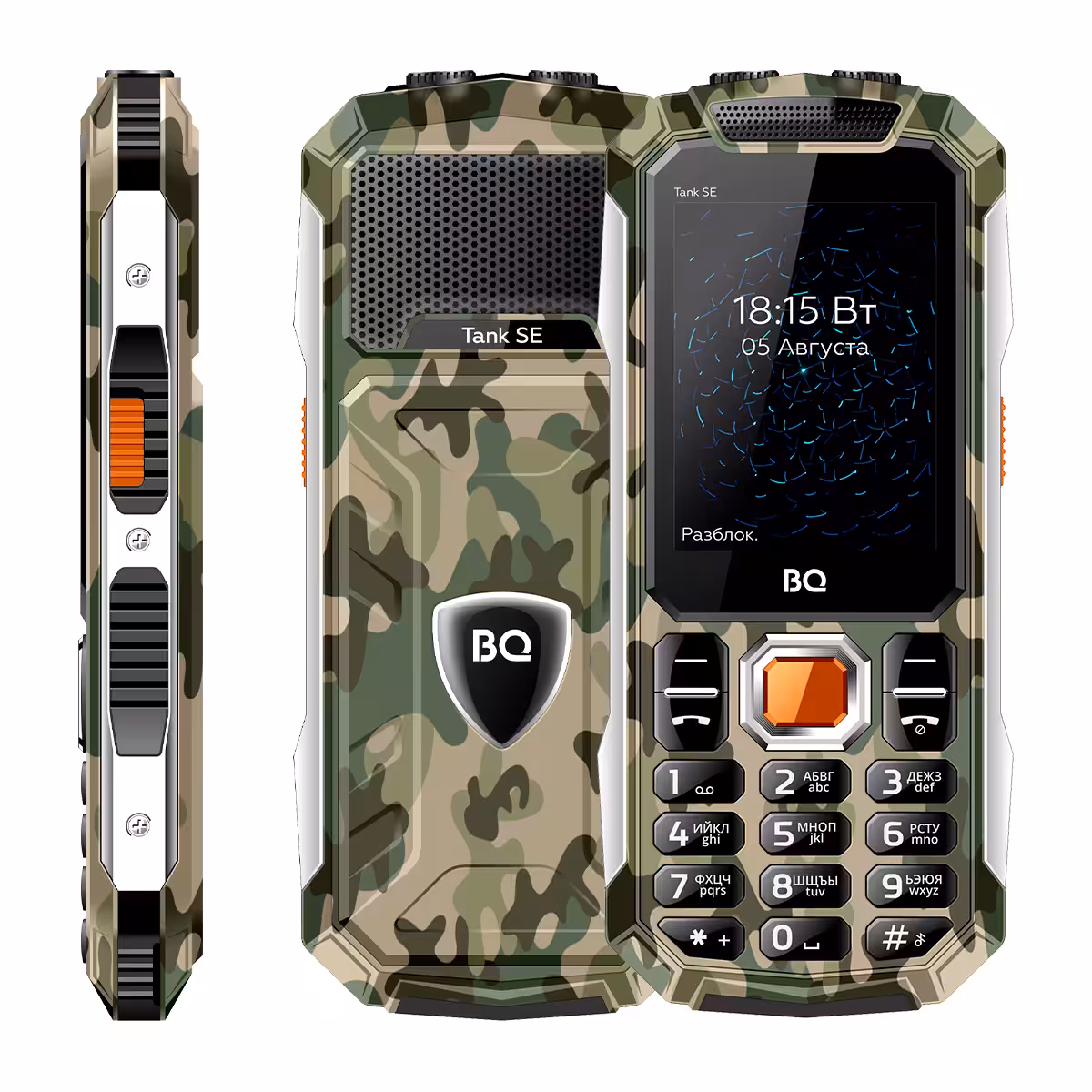 Мобильный телефон BQ-2432 Tank SE Military Green Dual SIM 1 Мобильный телефон BQ-2432 Tank SE Military Green Dual SIM 1