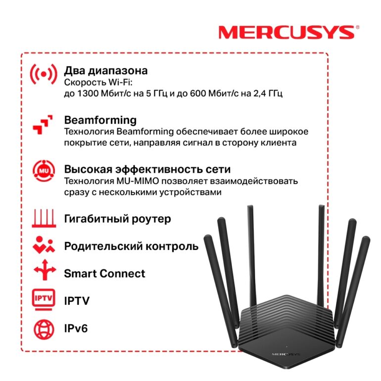 Беспроводной маршрутизатор MERCUSYS MR50G 1 MR50G