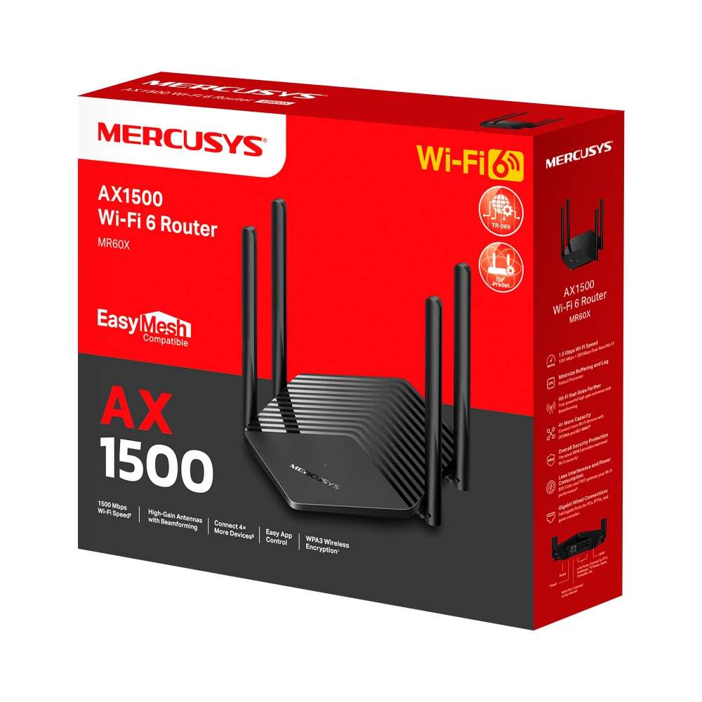 Беспроводной маршрутизатор MERCUSYS MR60X 3 Беспроводной маршрутизатор MERCUSYS MR60X 3