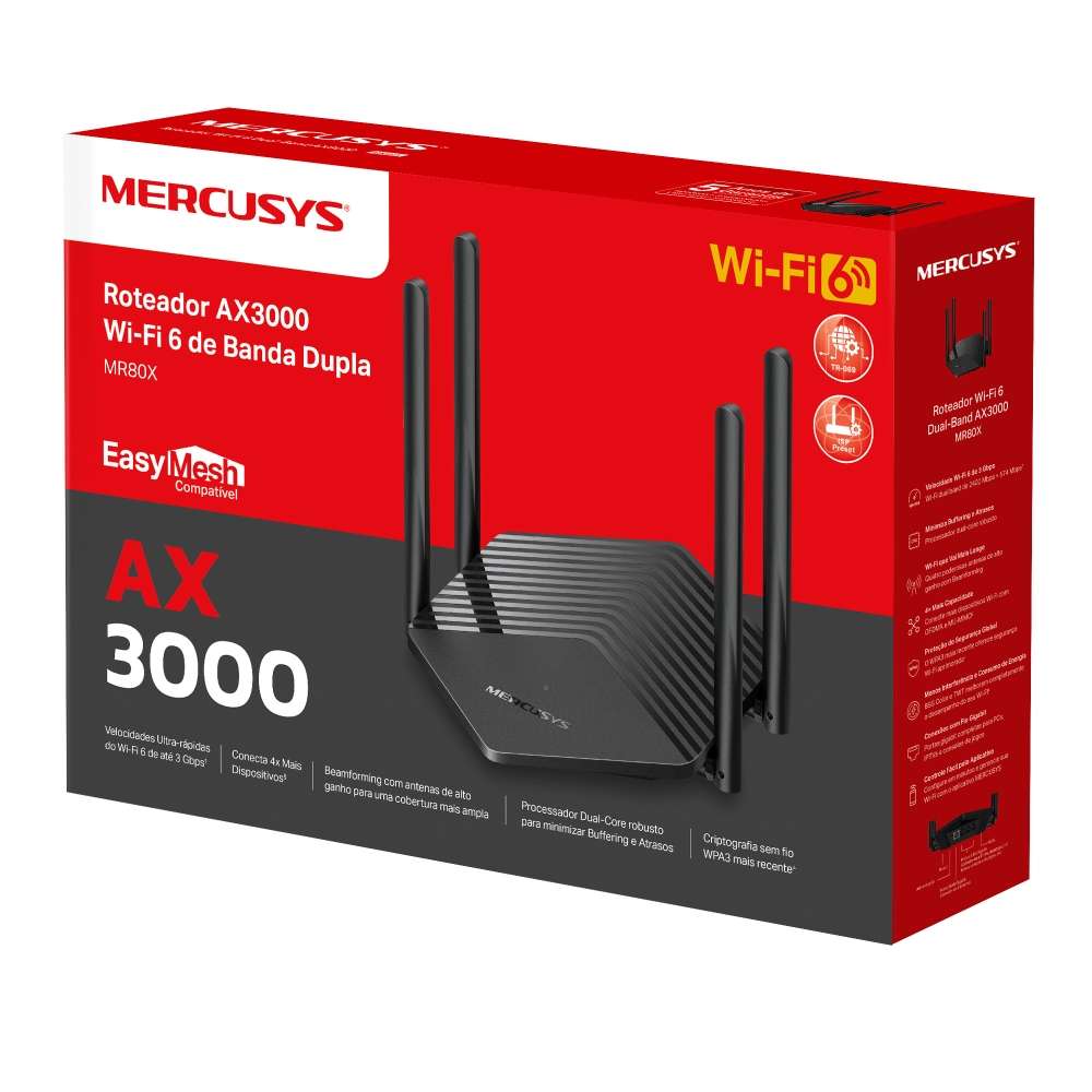 Беспроводной маршрутизатор MERCUSYS MR80X 3 Беспроводной маршрутизатор MERCUSYS MR80X 3