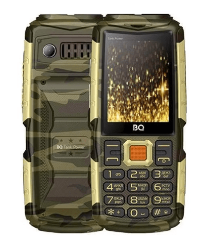 Мобильный телефон BQ 2430 Tank Power Camouflage/Gold 1 Мобильный телефон BQ 2430 Tank Power Camouflage/Gold 1