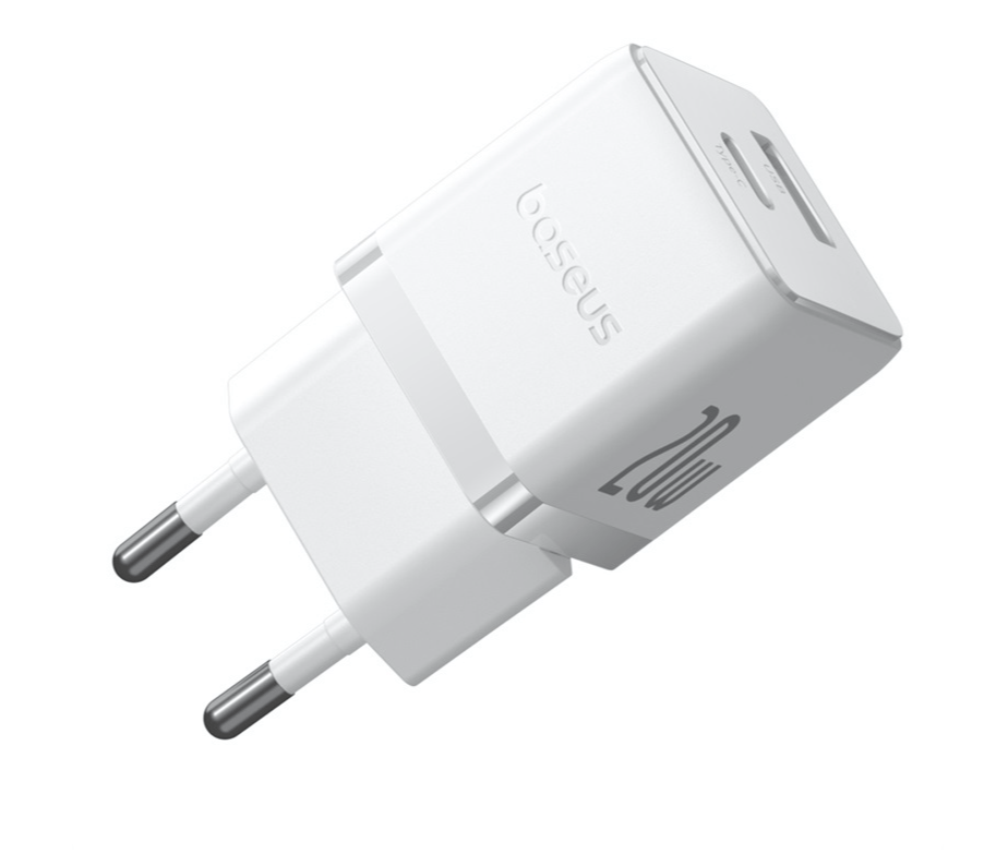 СЗУ Baseus Palm Fast Charger C+U 20W EU Moon White (with Cable USB-C to USB-C 60W) 4 СЗУ Baseus Palm Fast Charger C+U 20W EU Moon White (with Cable USB-C to USB-C 60W) 4