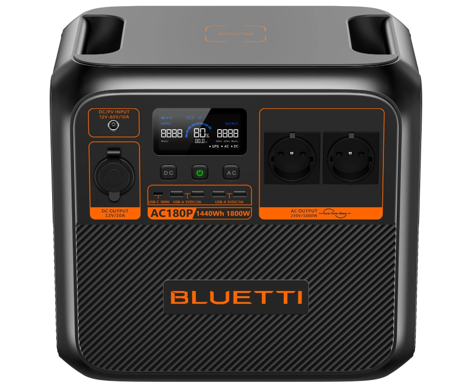 Портативная зарядная станция Bluetti Premium 150 (AC180P) /1800Вт/1440Втч 5 Портативная зарядная станция Bluetti Premium 150 (AC180P) /1800Вт/1440Втч 5