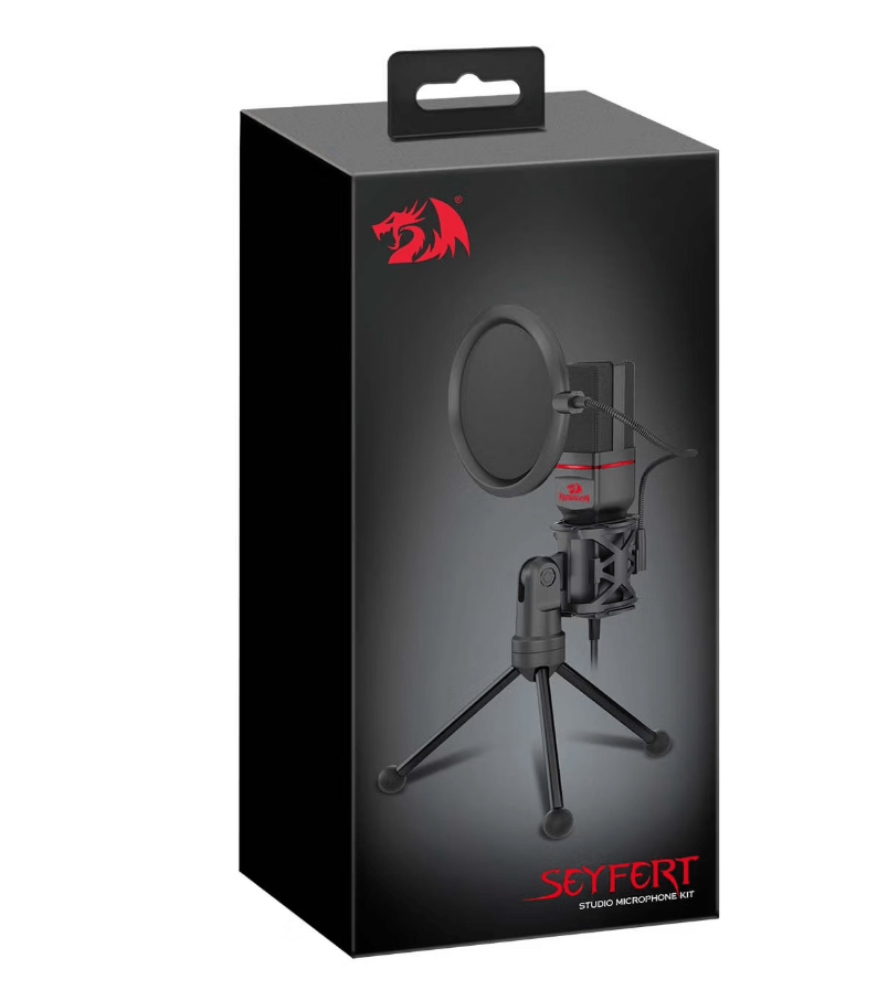 Игровой стрим микрофон Redragon Seyfert GM100 3.5 мм, кабель 1.5 м (Чувствительность 54дБ; Диапазон 3 Игровой стрим микрофон Redragon Seyfert GM100 3.5 мм, кабель 1.5 м (Чувствительность 54дБ; Диапазон 3