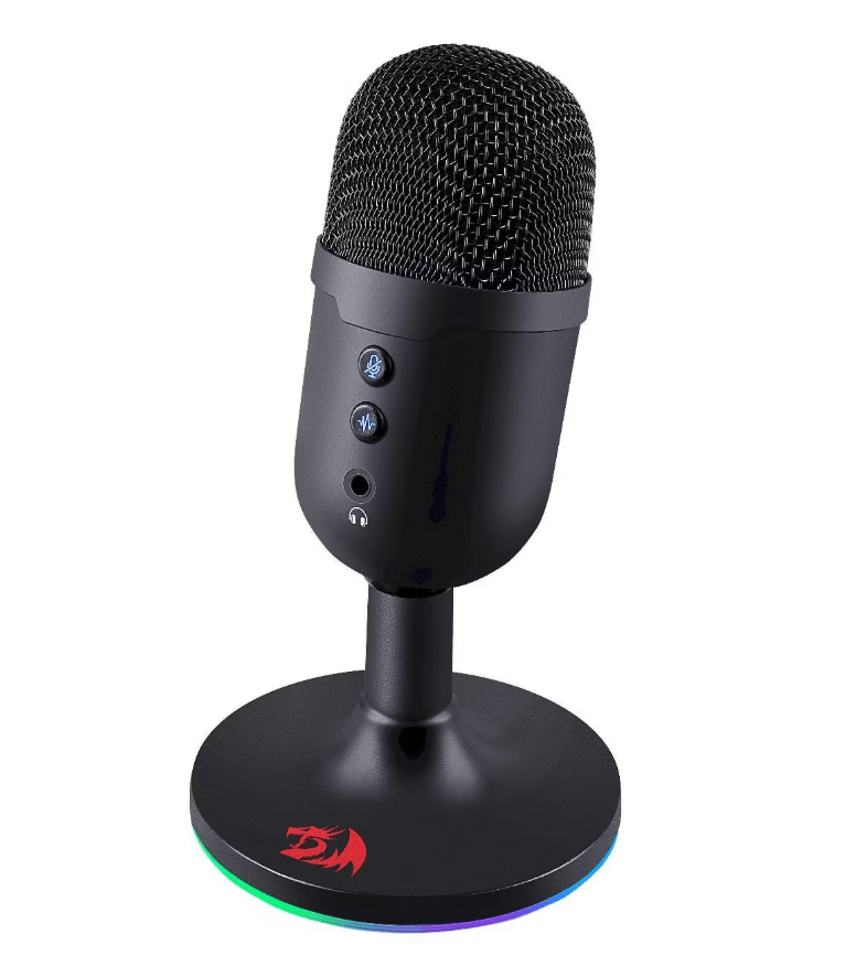 Игровой стрим микрофон Redragon Pulsar GM303 RGB (Чувствительность 45дБ; Диапазон частот 50-20000 Гц 4 Игровой стрим микрофон Redragon Pulsar GM303 RGB (Чувствительность 45дБ; Диапазон частот 50-20000 Гц 4