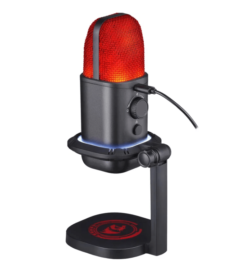 Игровой стрим микрофон Redragon Echowave GM305 (проводной, настольный, -42 дБ, от 30 Гц до 18000 Гц, 6 Игровой стрим микрофон Redragon Echowave GM305 (проводной, настольный, -42 дБ, от 30 Гц до 18000 Гц, 6