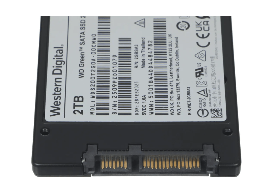 SSD WDC WDS200T2G0A SATA2.5" 2TB Green 5 SSD WDC WDS200T2G0A SATA2.5" 2TB Green 5