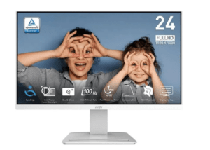 Монитор 23.8" MSI Pro MP2412W (100Hz), белый (23.8",1920x1080@100 Гц, IPS, LED, 1000:1, 300 Кд/м², 1 1
