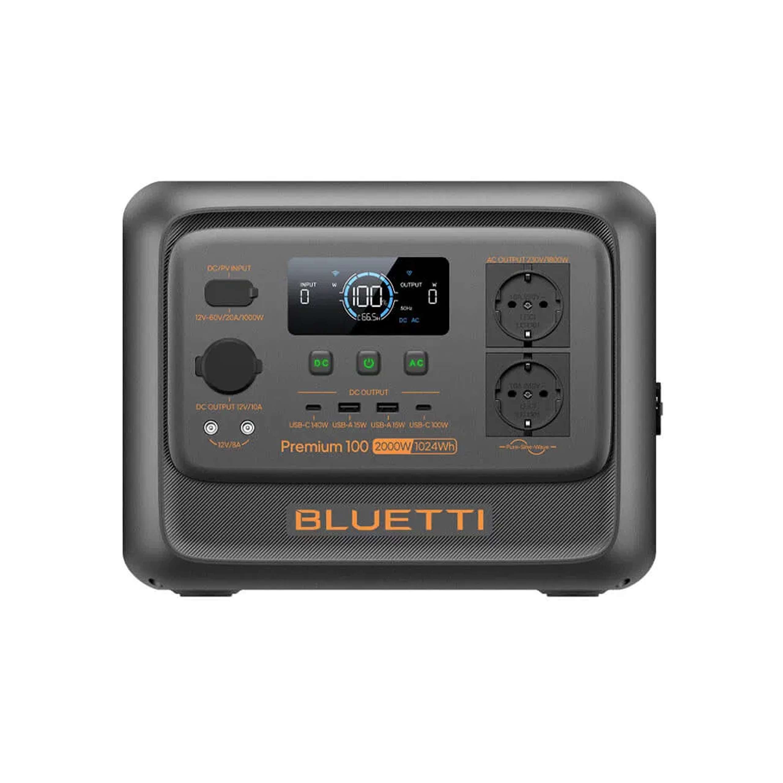 Портативная зарядная станция Bluetti Premium 100 V2 /1800Вт/1024Втч 1 Портативная зарядная станция Bluetti Premium 100 V2 /1800Вт/1024Втч 1