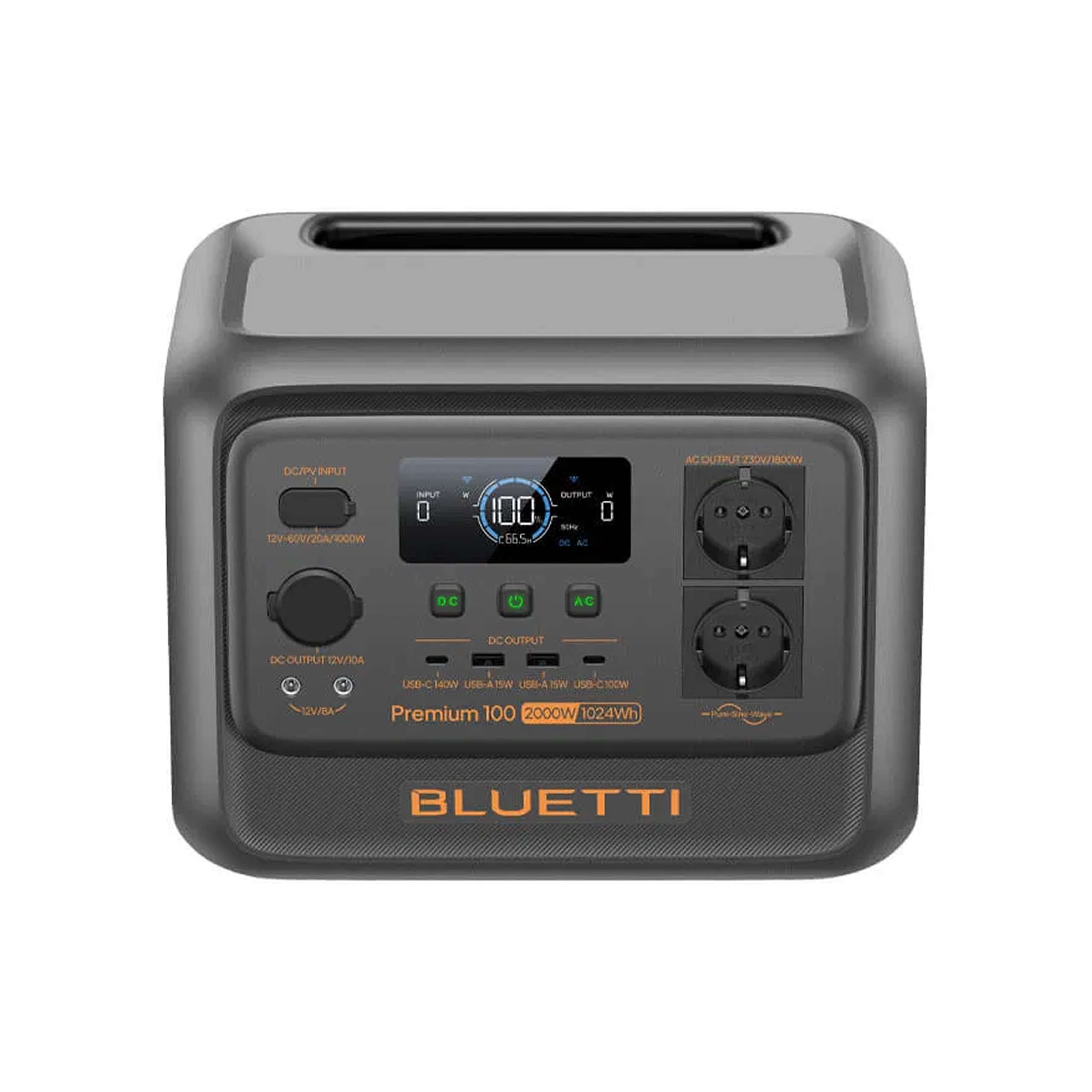 Портативная зарядная станция Bluetti Premium 100 V2 /1800Вт/1024Втч 5 Портативная зарядная станция Bluetti Premium 100 V2 /1800Вт/1024Втч 5