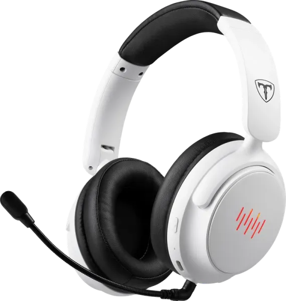 Беспроводная гарнитура игровая T-Line Fang Pro BT/2.4G, LED, белый 3 Fang Pro (Клык Про)