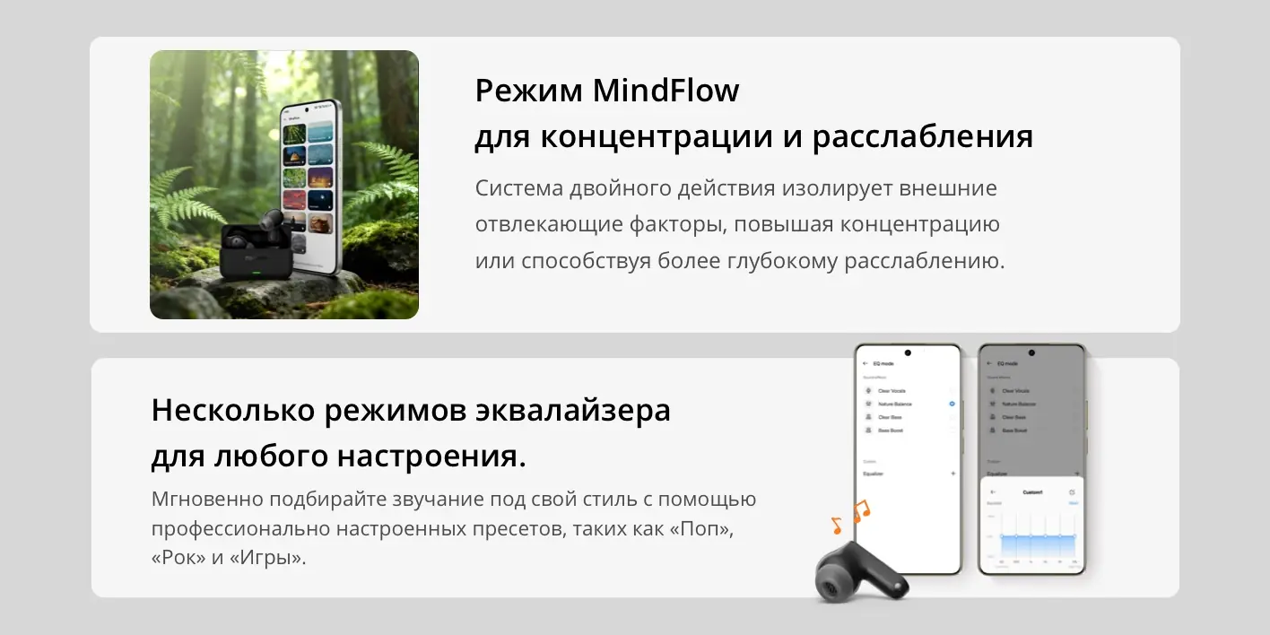 Беспроводные наушники Xiaomi RealMe Buds T500 Pro Silver GL 10 Беспроводные наушники Xiaomi RealMe Buds T500 Pro Silver GL 10