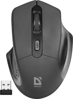 Мышь беспроводная Defender Datum MB-345 черный 1