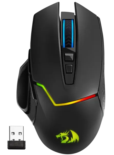 Мышь беспроводная игровая Redragon Mirage Pro, RGB, черный 1 Мышь беспроводная игровая Redragon Mirage Pro, RGB, черный 1