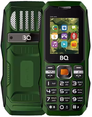 Мобильный телефон BQ-1842 Tank mini Green Dual SIM 1 Мобильный телефон BQ-1842 Tank mini Green Dual SIM 1