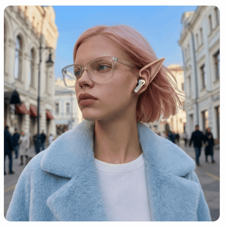 Bluetooth Гарнитура Яндекс Дропс с Алисой AI, TWS, белый 4 yandex-drops-ai-05