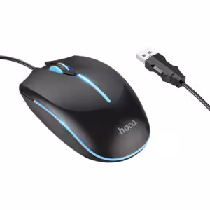 Мышка HOCO GM37 Wonderful gaming luminous wired mouse black 1 Мышка HOCO GM37 Wonderful gaming luminous wired mouse black 1