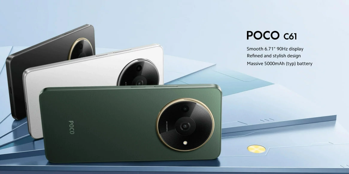 Смартфон Xiaomi POCO C61 4/128 ГБ Green 1