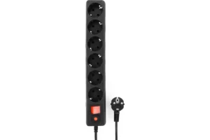 Сетевой фильтр Гарнизон ECL-6-B-3, 3м, 6 розеток, черный 1