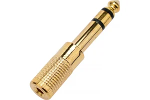 Переходник Jack6.3(M)/Jack3.5(F) Cablexpert Cablexpert A-63M-35F, золотой 1