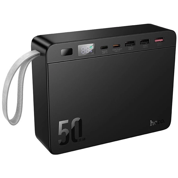 Power Bank Hoco J166 Carretera power bank 22.5W+PD20W+lighting(50000mAh) black 1 Power Bank Hoco J166 Carretera power bank 22.5W+PD20W+lighting(50000mAh) black 1