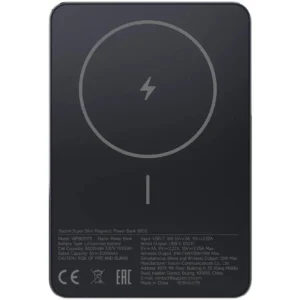 Портативный аккумулятор Xiaomi Magnetic Ultra-Thin Power Bank Magsafe 5000 mAh 7.5W (WPB0507S) Black 1 Портативный аккумулятор Xiaomi Magnetic Ultra-Thin Power Bank Magsafe 5000 mAh 7.5W (WPB0507S) Black 1